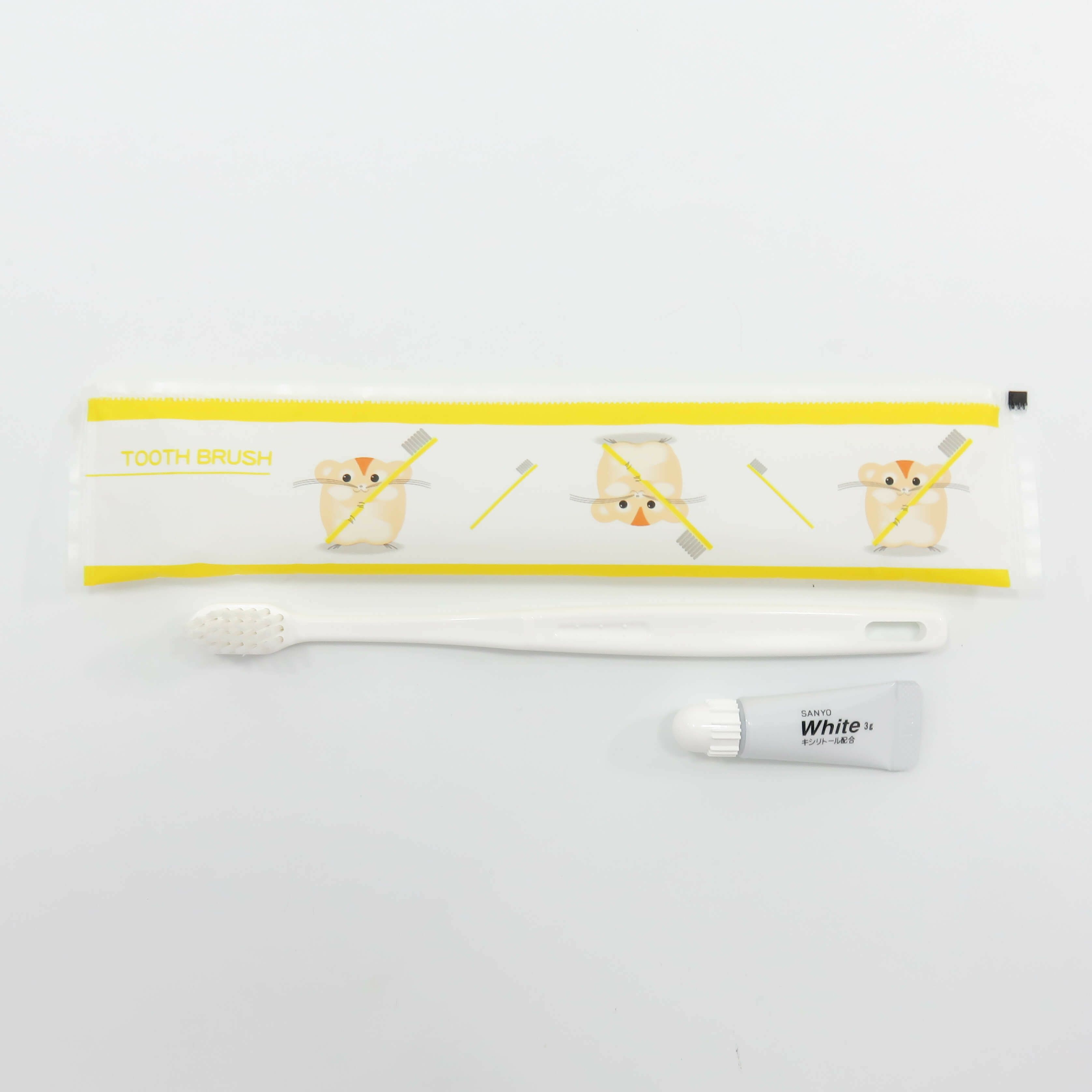 子供用ハブラシ 24穴-3g ハムスター柄 2000個2