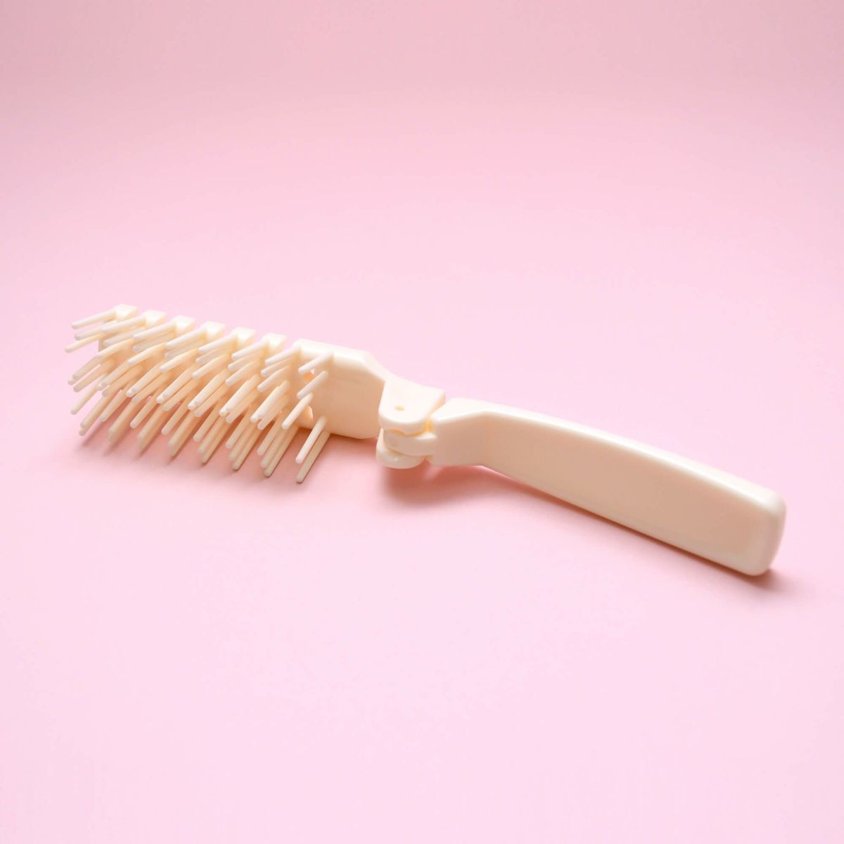 二つ折りスケルトンブラシ 透明OPP袋入2