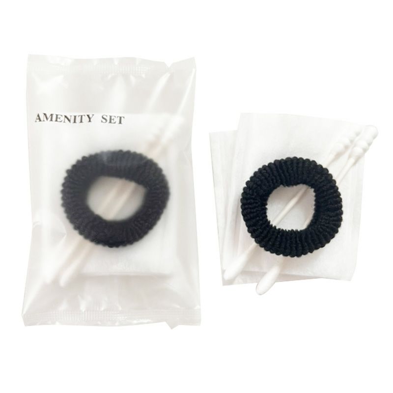 コットン・綿棒・ヘアゴム小 クリアマットシリーズ 1000個