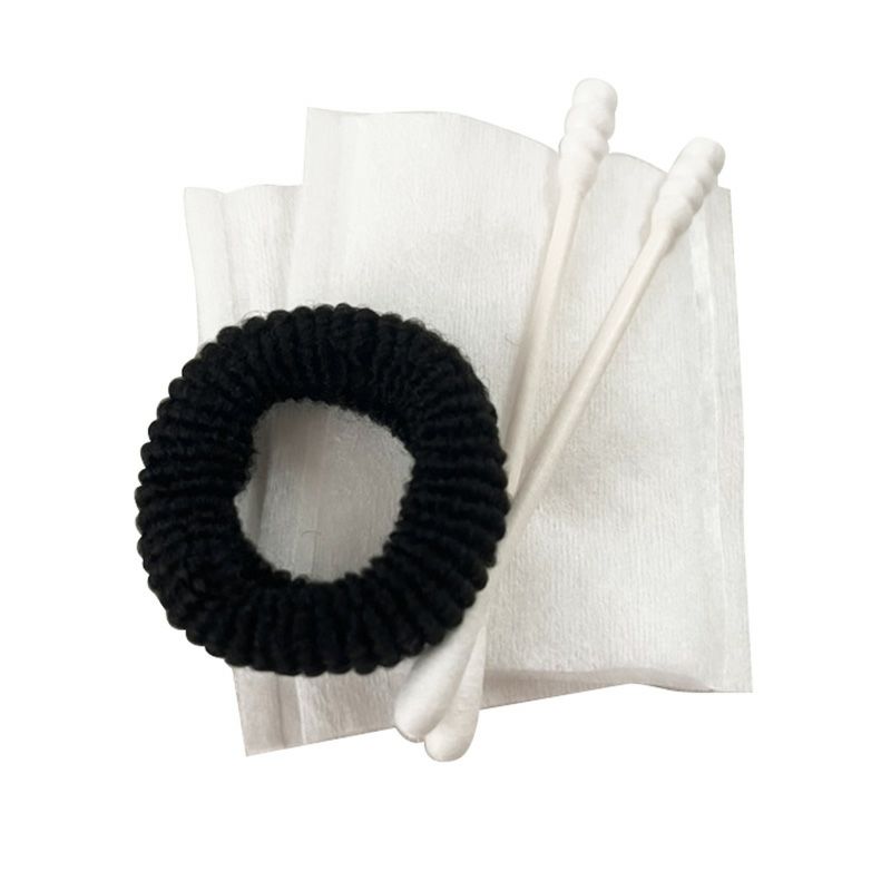 コットン・綿棒・ヘアゴム小 クリアマットシリーズ 2000個3