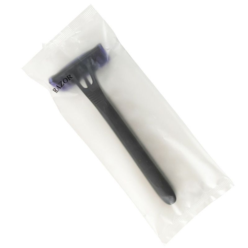 カミソリ3枚刃(黒)ラバー付 クリアマットシリーズ 800個2