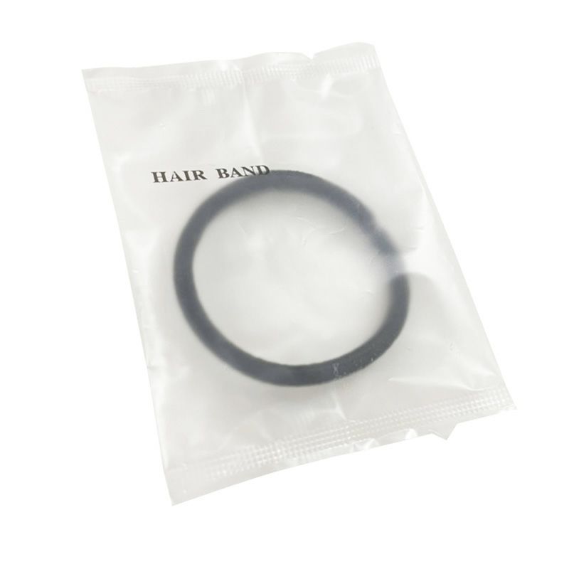 金具付ヘアーゴム 5色アソート クリアマットシリーズ 2000個3