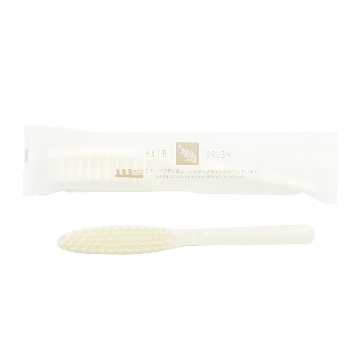 エコヘアブラシ コーンスターチ配合 500個