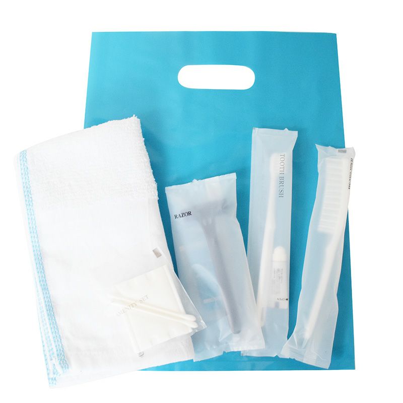 アメニティ6点セット 【光沢ステンドバッグ】