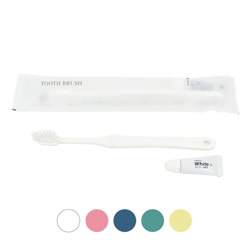 国産ハブラシ28穴-3g 5色アソート クリアマットシリーズ 1000本 | DC