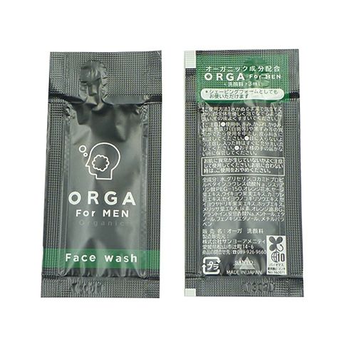 メンズオーガニック化粧品 ORGA【オーガ】 フェイスウォッシュ 1000個