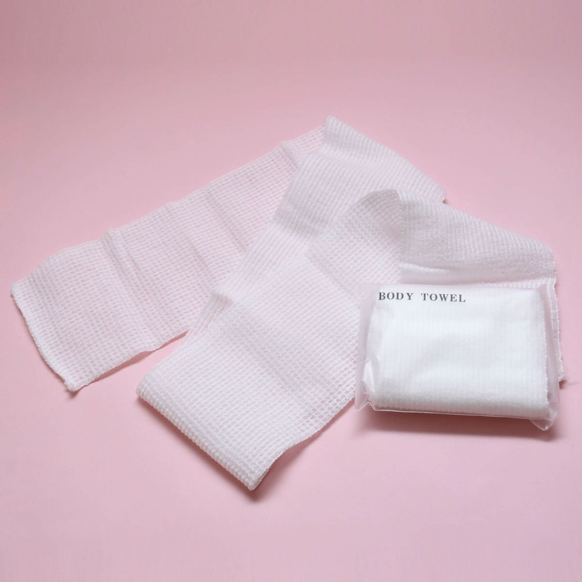 エコテックスボディタオル【レギュラー】 クリアマットシリーズ 500個4