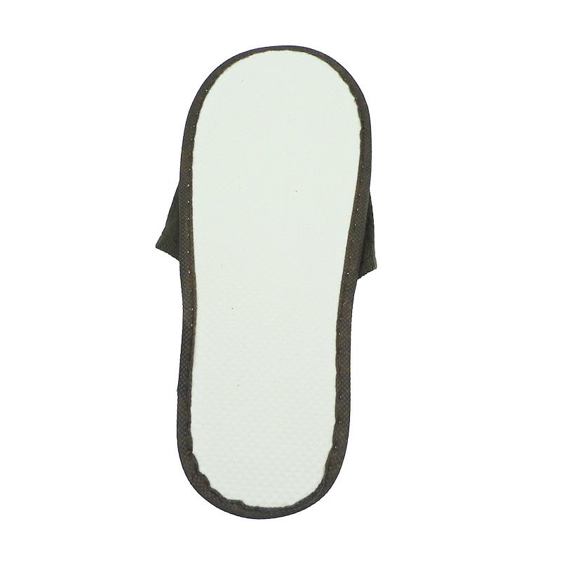 収納巾着入り 前あきパイル地スリッパ 100組　スリッパ裏　商品画像