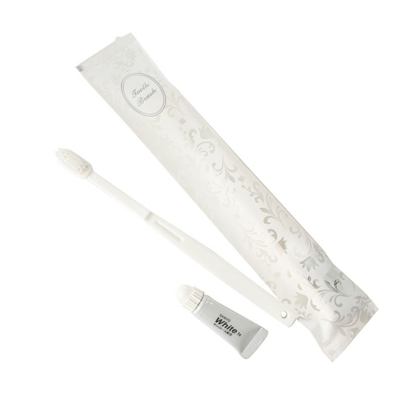 国産ハブラシ24穴-3g プレザントリーシリーズ【白】 1000本