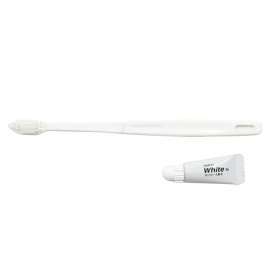 国産ハブラシ24穴-3g プレザントリーシリーズ【白】 1000本5