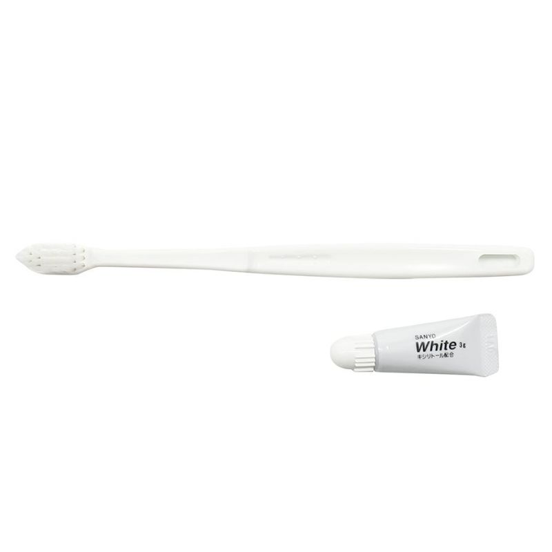 国産ハブラシ24穴-3g プレザントリーシリーズ【白】 1000本5