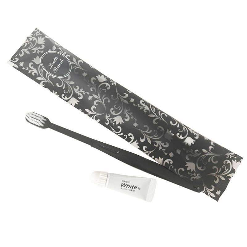 国産ハブラシ24穴-3g プレザントリーシリーズ【黒】 1000本