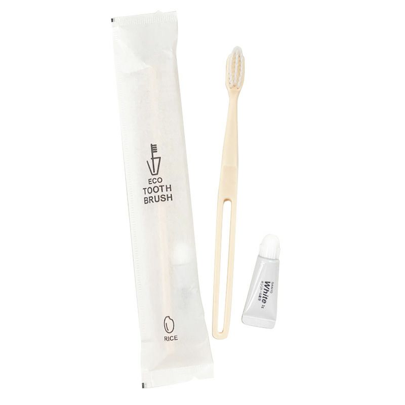 先細ハブラシセット24穴-3g 食用外米35%配合 ECO紙シリーズ 2760本