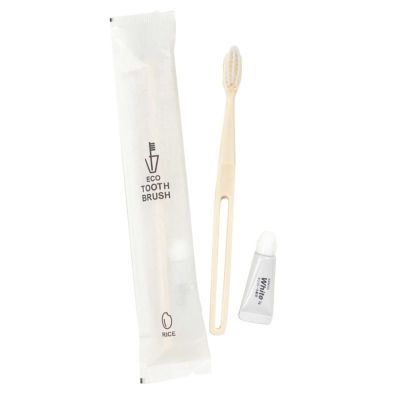 先細ハブラシセット24穴-3g 食用外米35%配合 ECO紙シリーズ 2760本